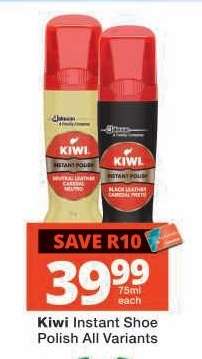 Kiwi Instant Shoe Polish All Variants