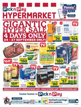 Pick n Pay - Hypermarket Gigantic Sale Specials