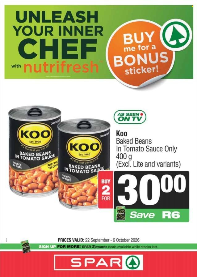SPAR specials - 09.22.2026 - 10.06.2026. Page 1