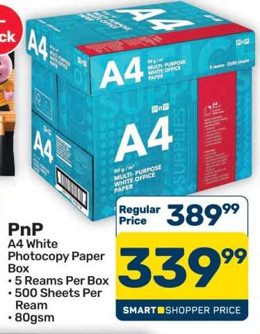 PnP A4 White Photocopy Paper Box