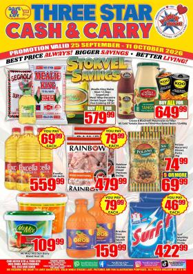 Three Star Cash and Carry