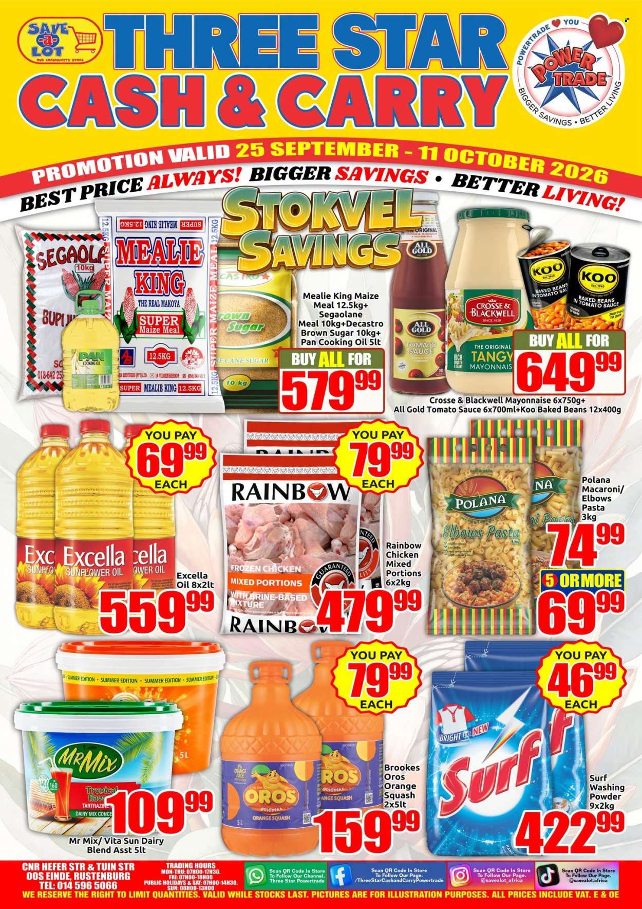 Three Star Cash and Carry specials - 09.25.2026 - 10.11.2026. Page 1