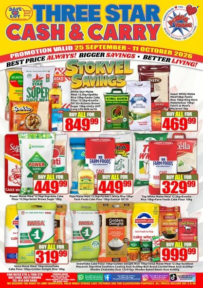 Three Star Cash and Carry specials - 09.25.2026 - 10.11.2026. Page 2