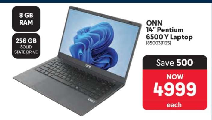 ONN 14” Pentium 6500 Y Laptop