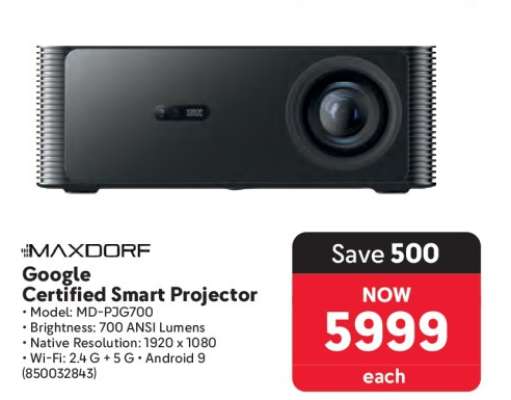 MAXDORF Google Certified Smart Projector