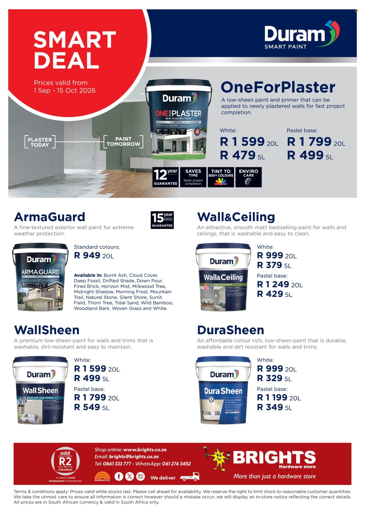 Brights Hardware specials - 09.01.2026 - 10.15.2026. Page 1