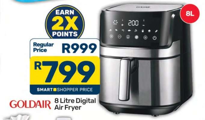 Goldair 8 Litre Digital Air Fryer