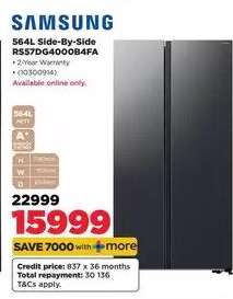 Samsung 564L Side-By-Side RS57DG4000B4FA