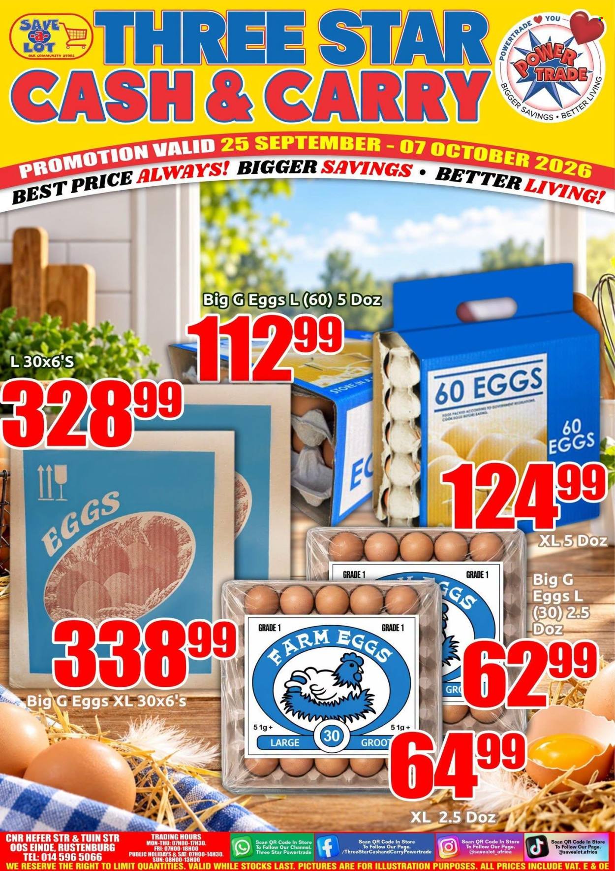 Three Star Cash and Carry specials - 09.25.2026 - 10.07.2026. Page 1