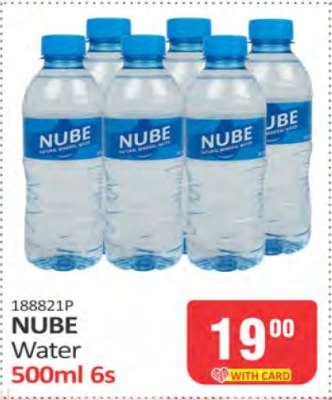 NUBE Water 500ml 6s