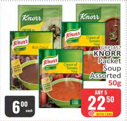Knorr Packet Soup Assorted-50g