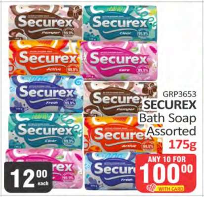 SECUREX Bath Soap Assorted
