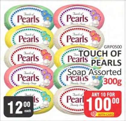 TOUCH OF PEARLS Soap Assorted