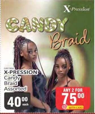 X-PRESSION Candy Braid Assorted