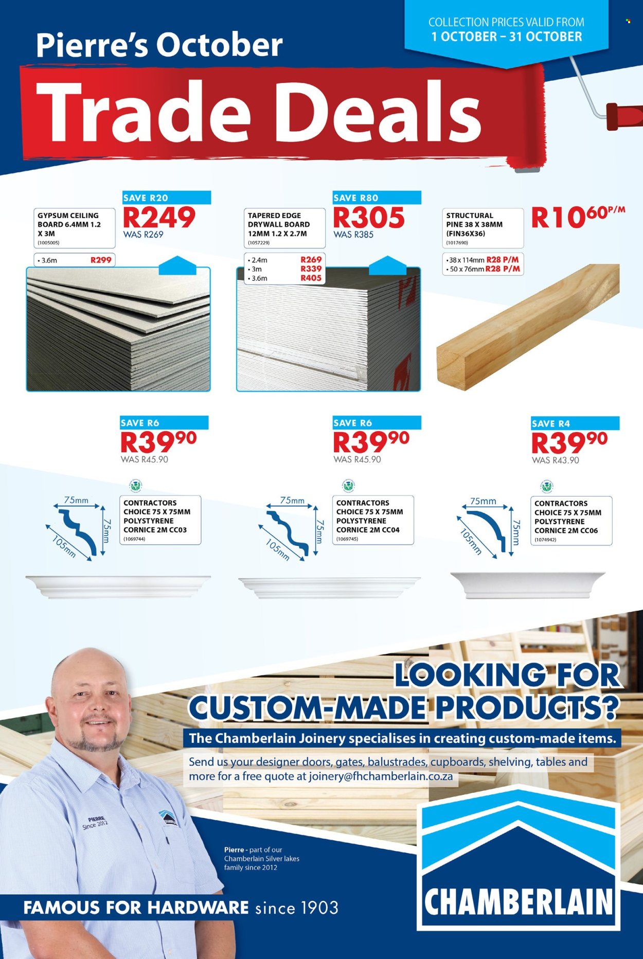Chamberlain specials - 10.01.2026 - 10.31.2026. Page 1