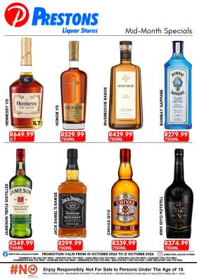 Prestons Liquor Stores - Mid-Month Specials