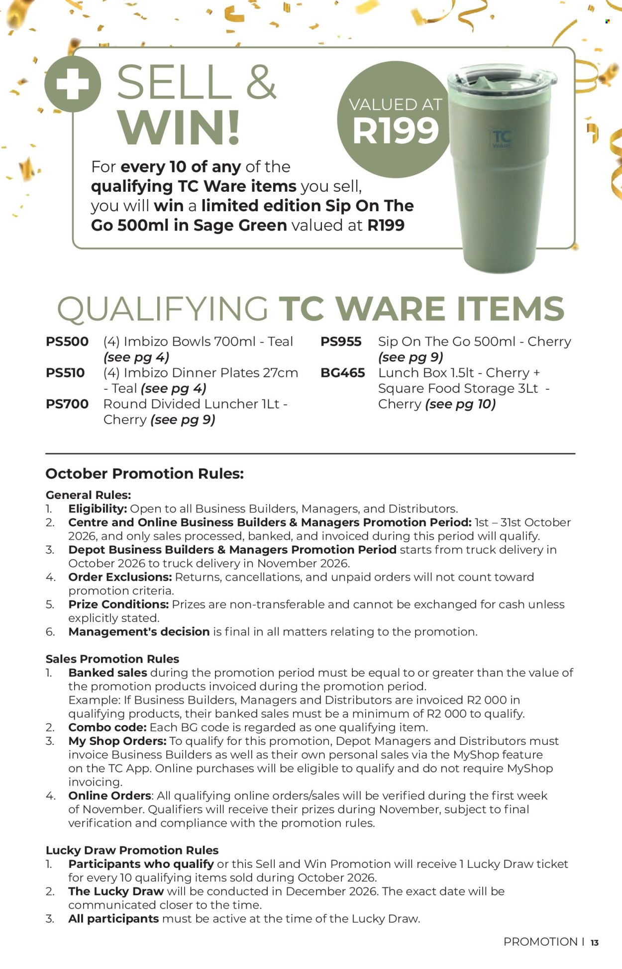 Table Charm Direct specials - 10.01.2026 - 10.31.2026. Page 13