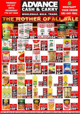Advance Cash & Carry - The Mother of All Sales