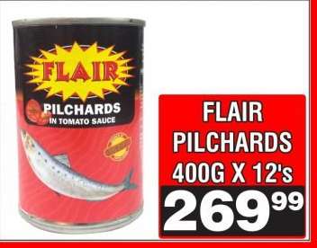 FLAIR PILCHARDS 400G X 12's
