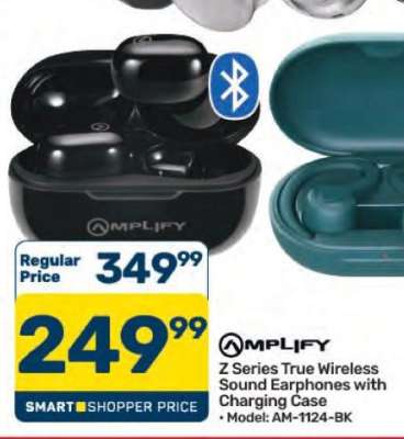 AMPLIFY Z Series True Wireless Sound Earphones with Charging Case