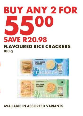 Flavoured Rice Crackers