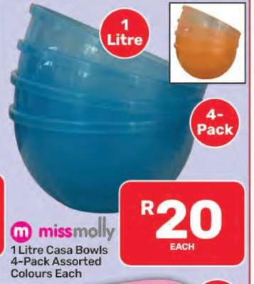 1 Litre Casa Bowls 4-Pack