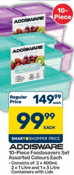 ADDISWARE 10-Piece Foodsavers Set