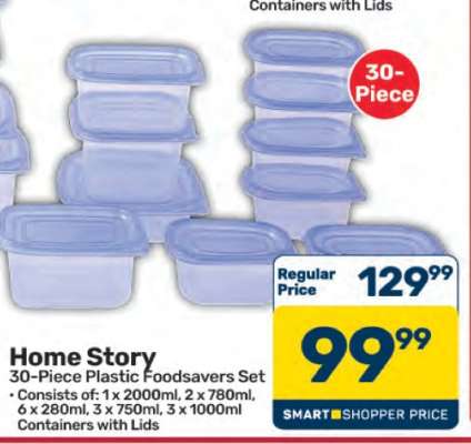 Home Story 30-Piece Plastic Foodsavers Set
