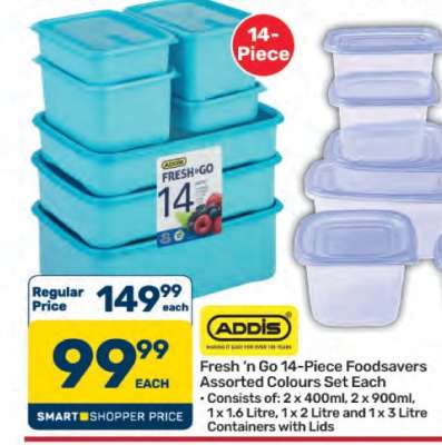 Addis Fresh ‘n Go 14-Piece Foodsavers