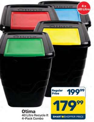 Otima 40 Litre Recycle It 4-Pack Combo