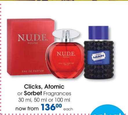 Clicks, Atomic or Sorbet Fragrances