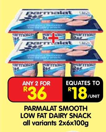 PARMALAT SMOOTH LOW FAT DAIRY SNACK