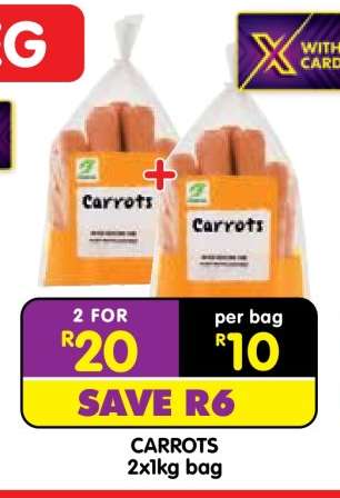 CARROTS 2x1kg bag