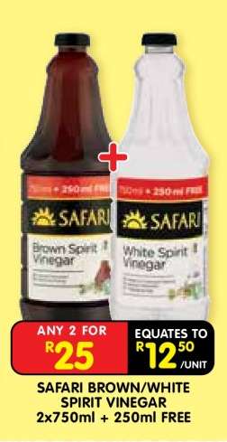 SAFARI BROWN/WHITE SPIRIT VINEGAR