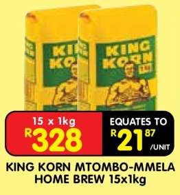 KING KORN MTOMBO-MMELA HOME BREW 15x1kg