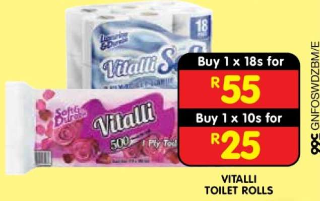 VITALLI TOILET ROLLS