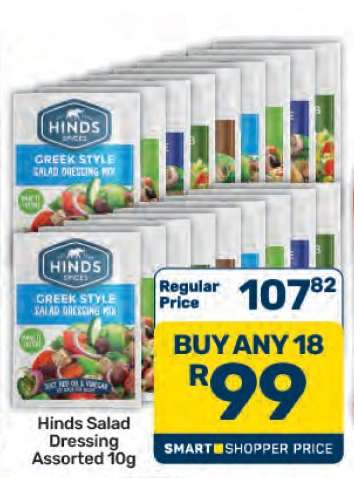 Hinds Salad Dressing Assorted 10g