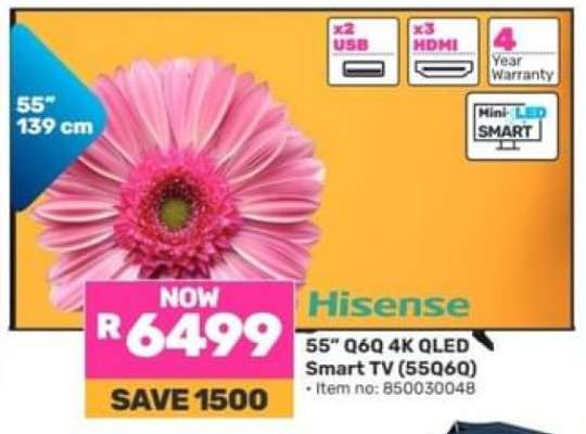 Hisense 55" Q60 4K QLED Smart TV (55Q60)