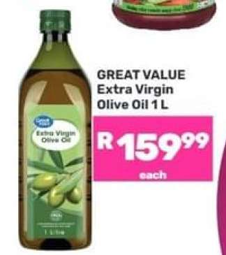 Great Value Extra Virgin Olive Oil 1 L