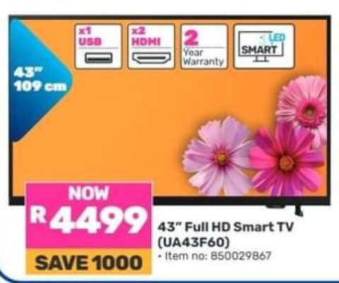 43” Full HD Smart TV (UA43F60)