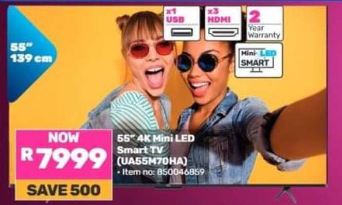 55" 4K Mini LED Smart TV (UA55M70HA)