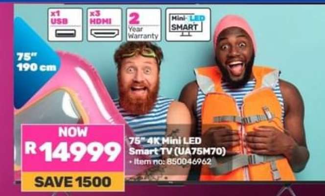 75" 4K Mini LED Smart TV (UA75M70)