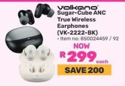 Volkano Sugar-Cube ANC True Wireless Earphones (VK-2222-BK)