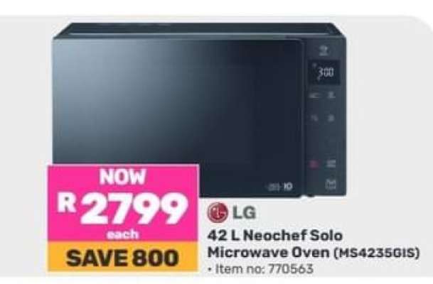 LG 42 L Neochef Solo Microwave Oven