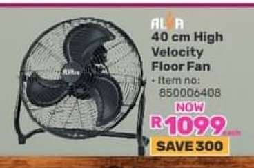 ALVA 40 cm High Velocity Floor Fan