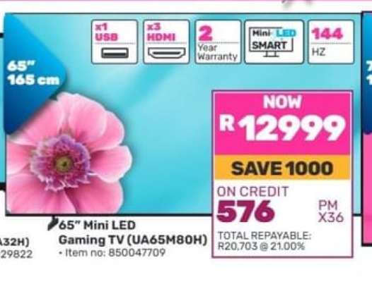 65" Mini LED Gaming TV (UA65M80H)