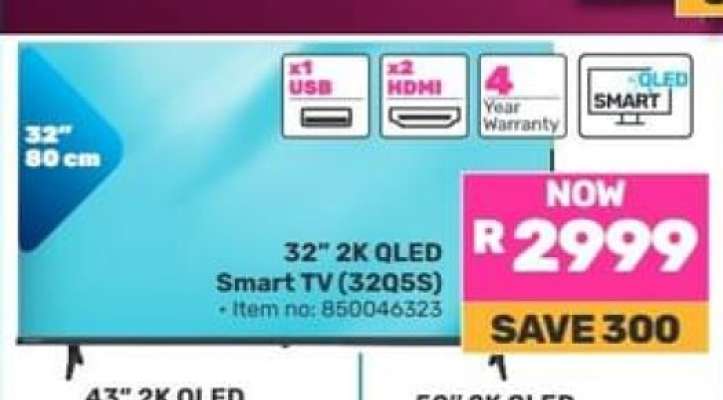 32" 2K QLED Smart TV (32Q5S)