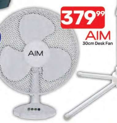 AIM 30cm Desk Fan