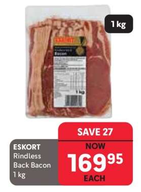 ESKORT Rindless Back Bacon