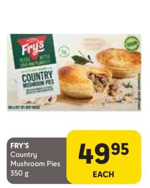 FRY'S Country Mushroom Pies